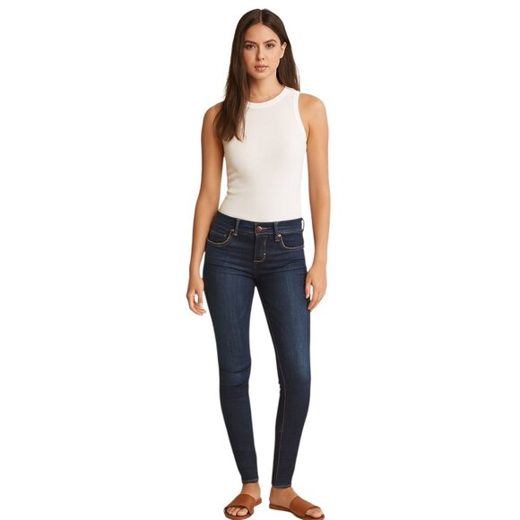 Hollister Jeans Social Stretch Skinny Blue JEGGINGS JUNIORS WOMEN'S WOMAN'S 3 - Picture 1 of 9